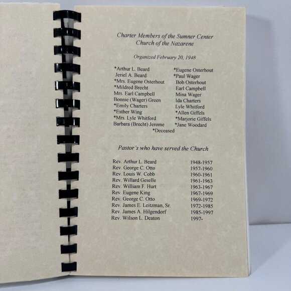 Vintage Sumner Michigan Center Church Nazarene Cookbook Midwest Recipes - Picture 2 of 5